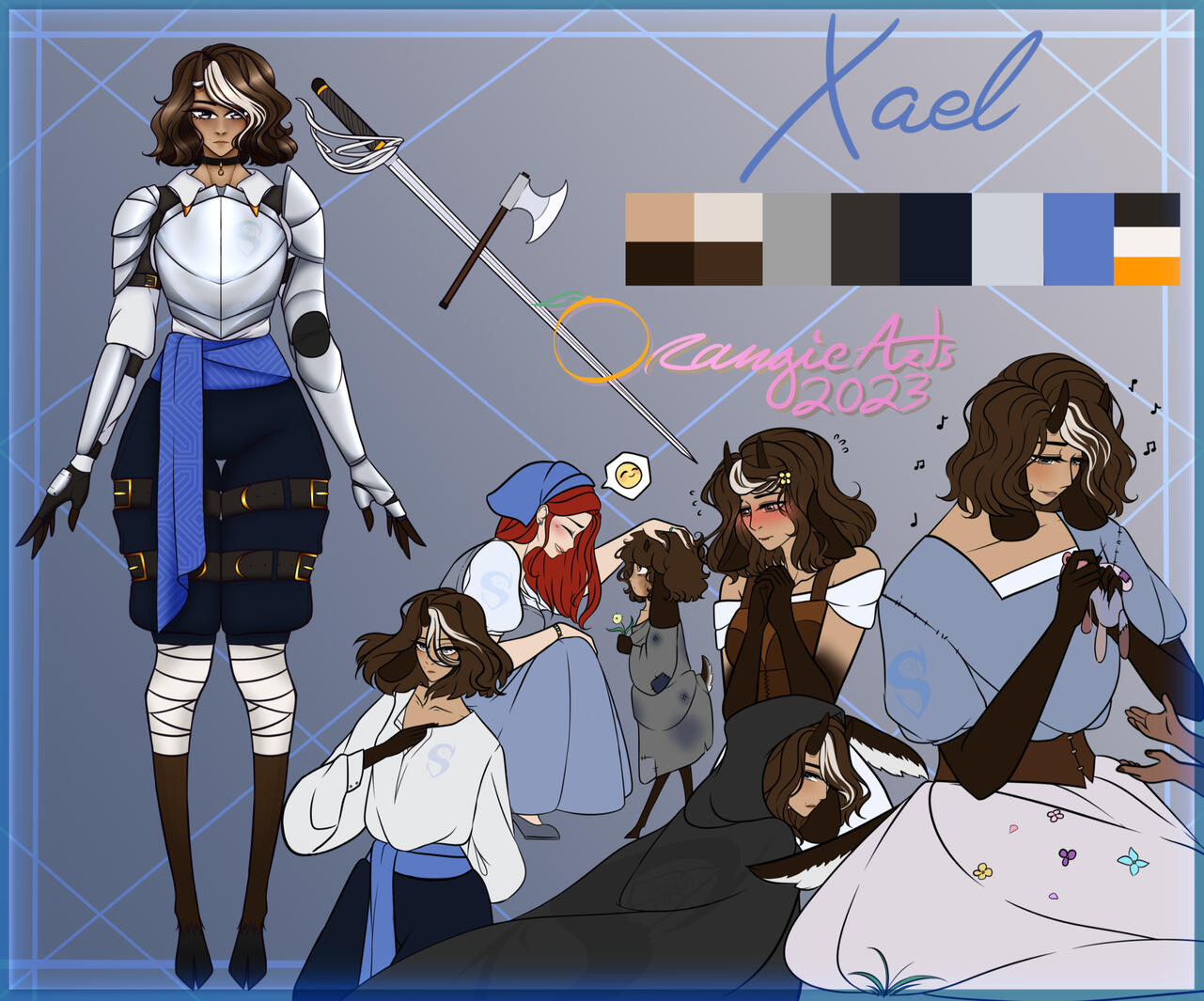 Character Sheet: Xael, 2023