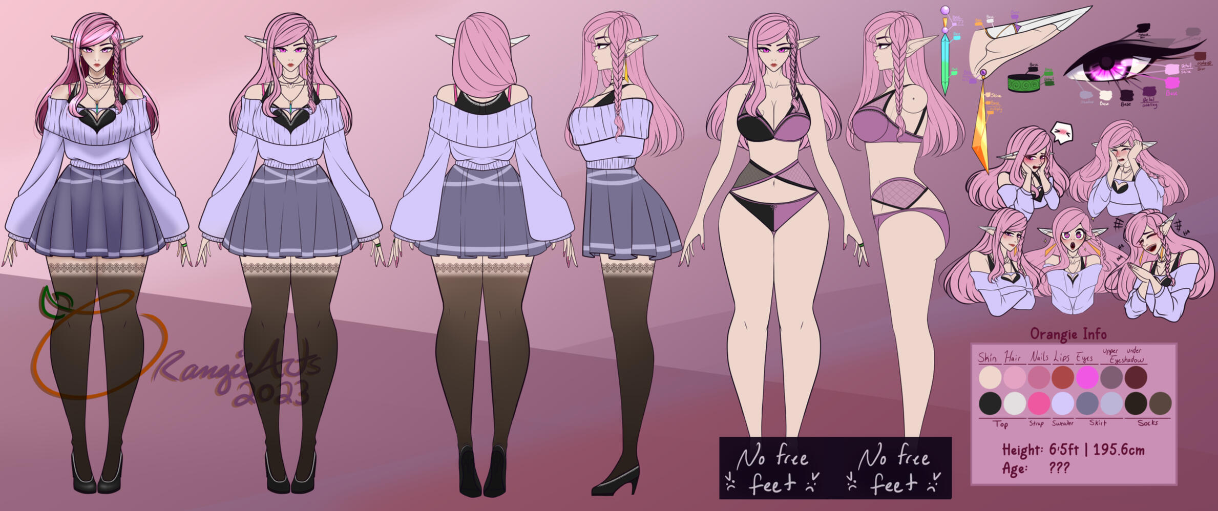 Character Sheet: OrangieArts, 2023